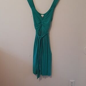 Dynamite green knot front Midi Dress size medium